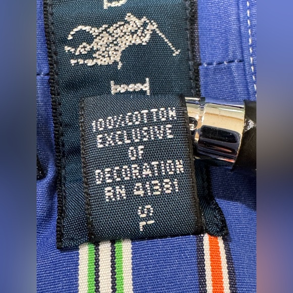 Polo Ralph Lauren Mens XL Classic‎ Fit Blue Stripe Long Sleeve Button Shirt - Picture 4 of 5